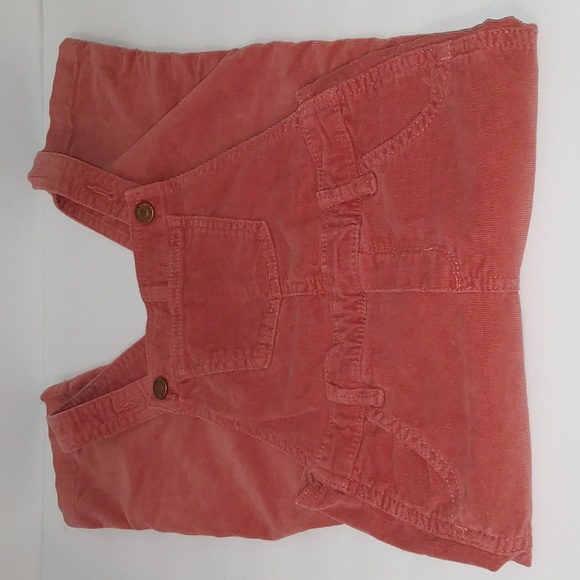 Old Navy Toddle Girls Pink Corduroy Overalls - Picture 1 of 5